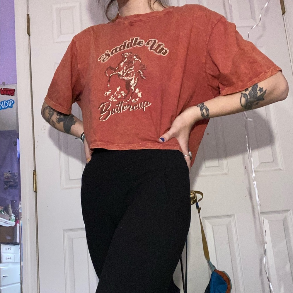Saddle Up Buttercup Crop Top